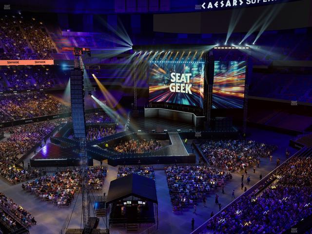 Caesars Superdome - Section 553 Seat View