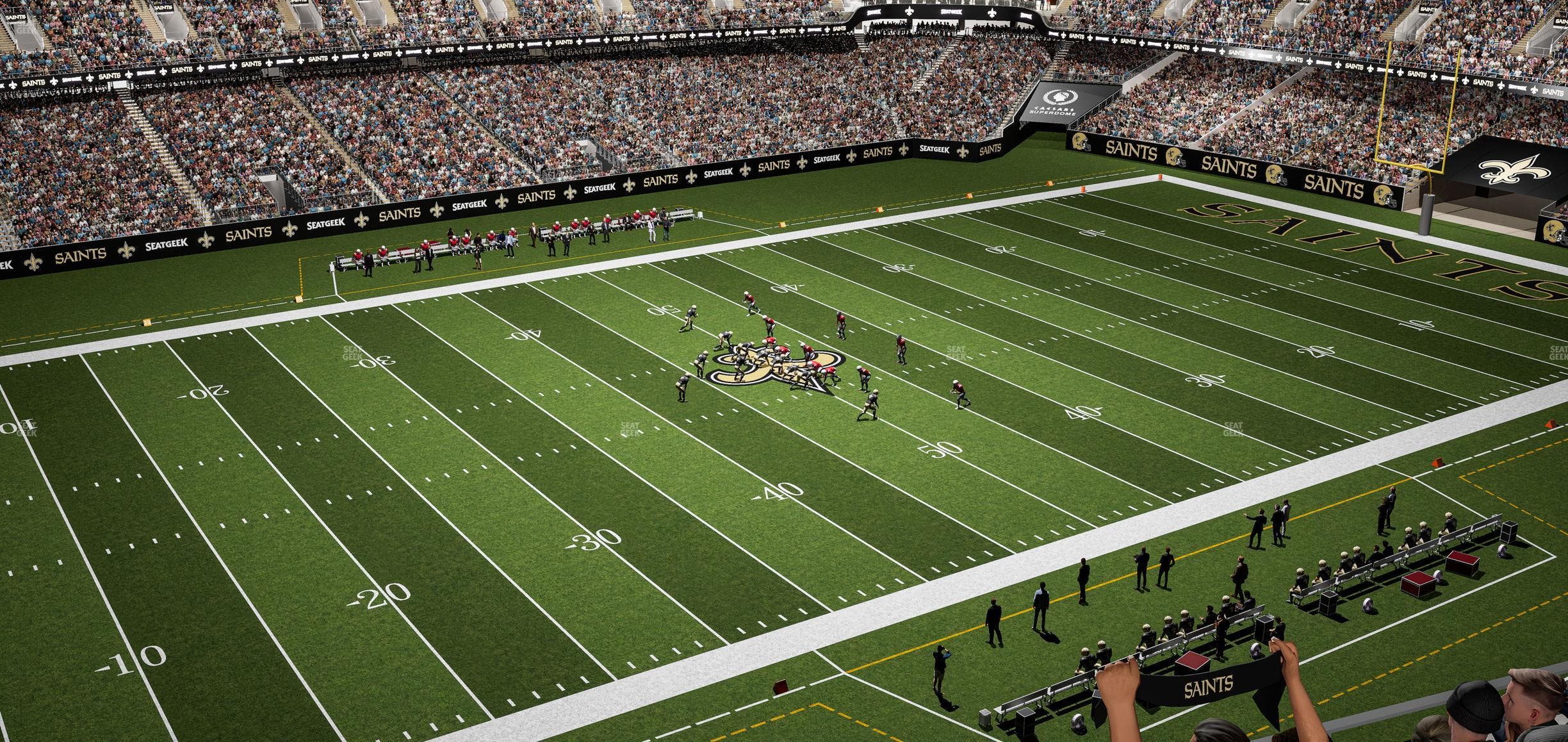 Caesars Superdome - Section 554 Seat View
