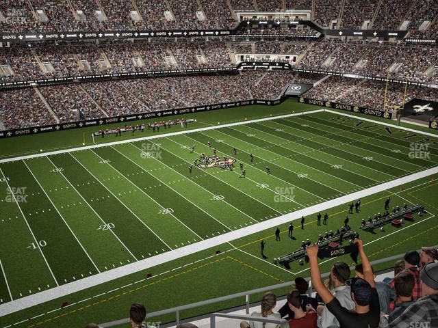Caesars Superdome - Section 554 Seat View