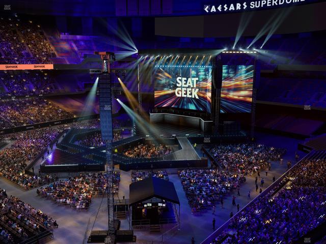 Caesars Superdome - Section 554 Seat View