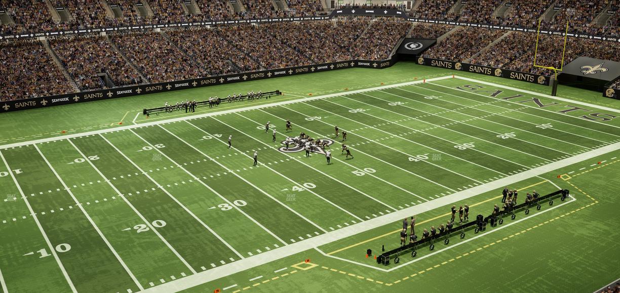 Caesars Superdome - Section 554 Seat View