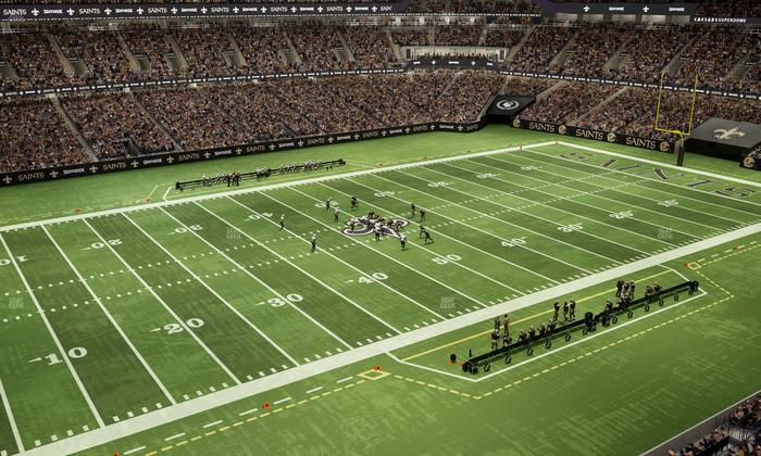 Caesars Superdome - Section 554 Seat View