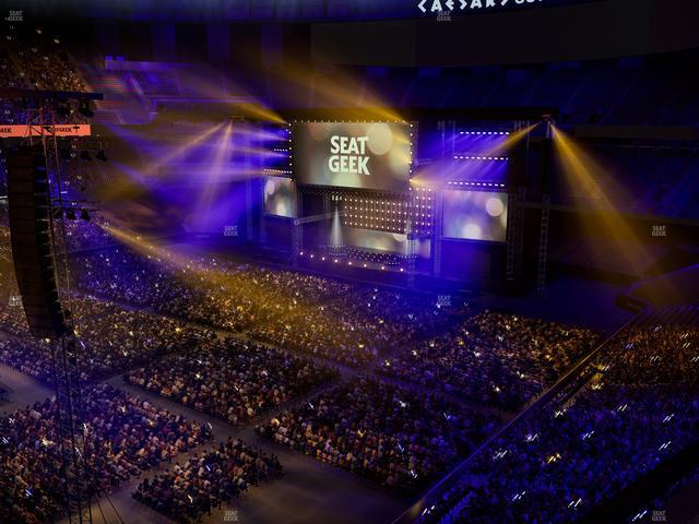 Caesars Superdome - Section 554 Seat View