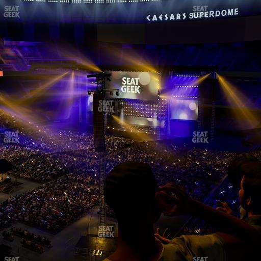 Caesars Superdome - Section 555 Sro Seat View