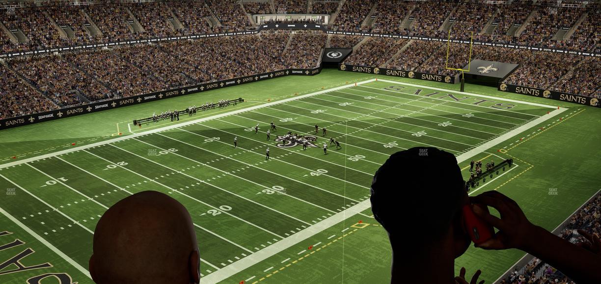 Caesars Superdome - Section 555 Sro Seat View