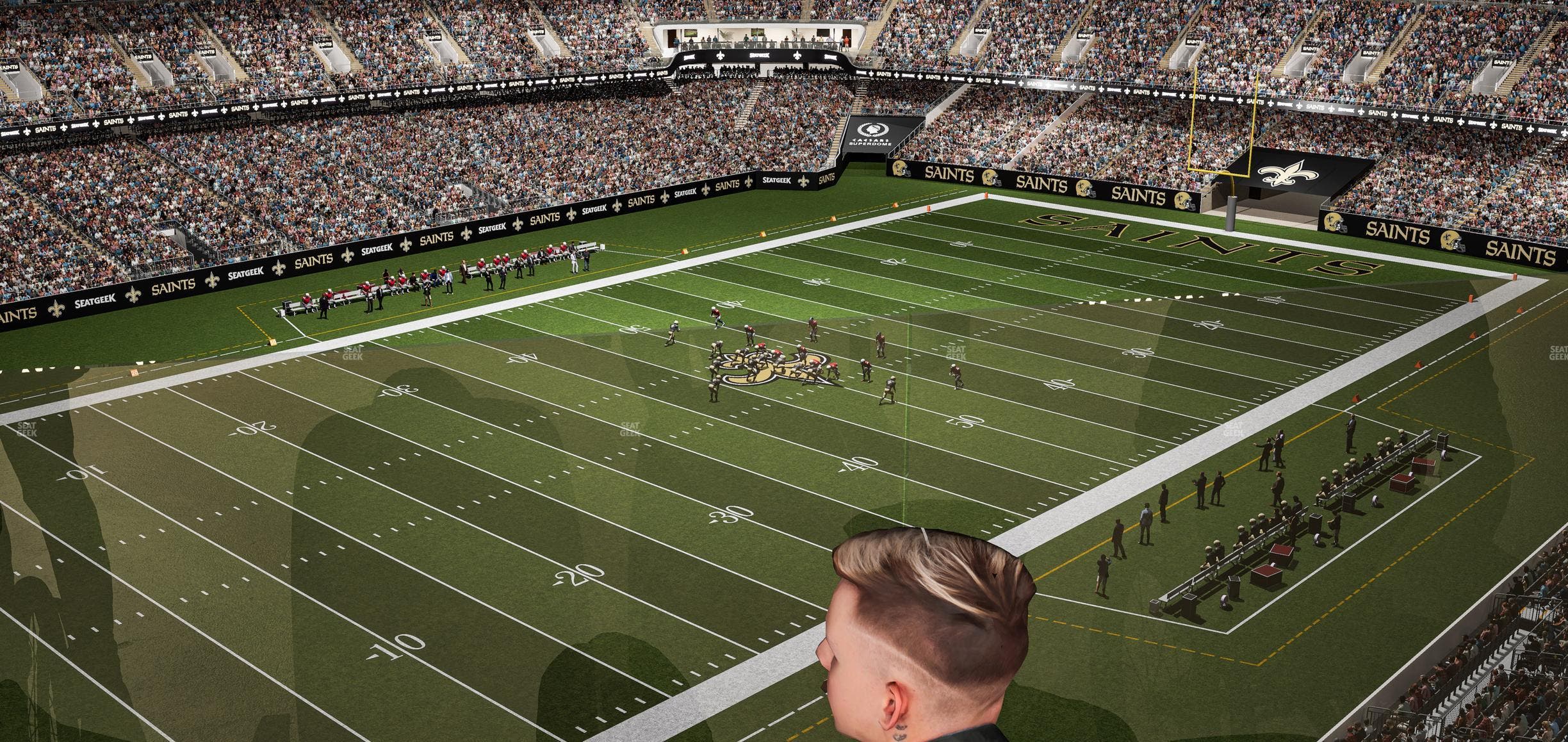 Caesars Superdome - Section 555 Sro Seat View
