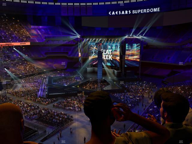 Caesars Superdome - Section 555 Sro Seat View