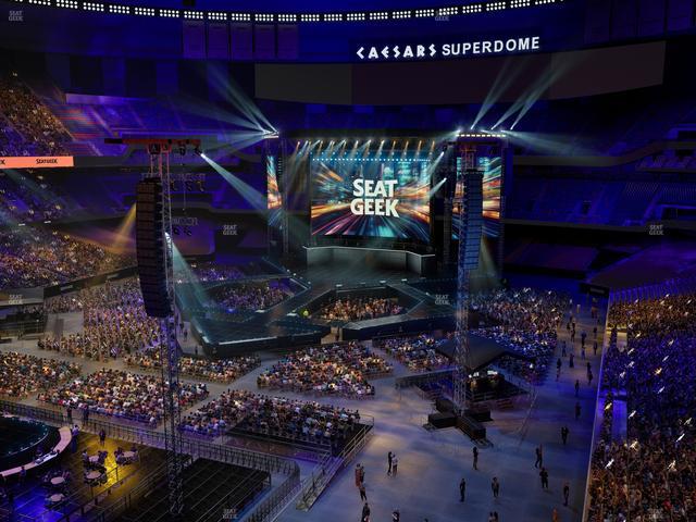 Caesars Superdome - Section 557 Seat View