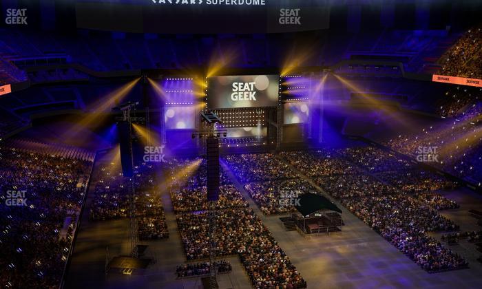 Caesars Superdome - Section 604 Seat View