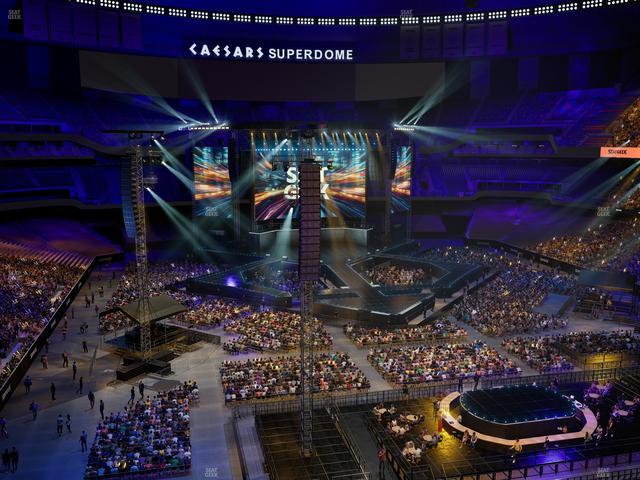 Caesars Superdome - Section 604 Seat View