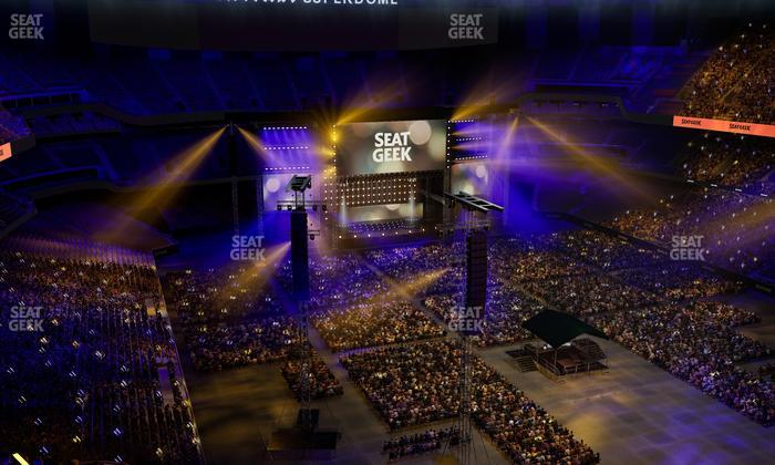 Caesars Superdome - Section 605 Seat View