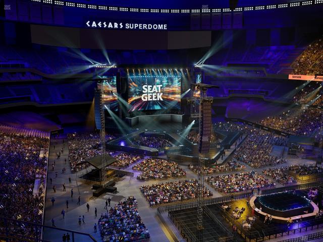Caesars Superdome - Section 605 Seat View