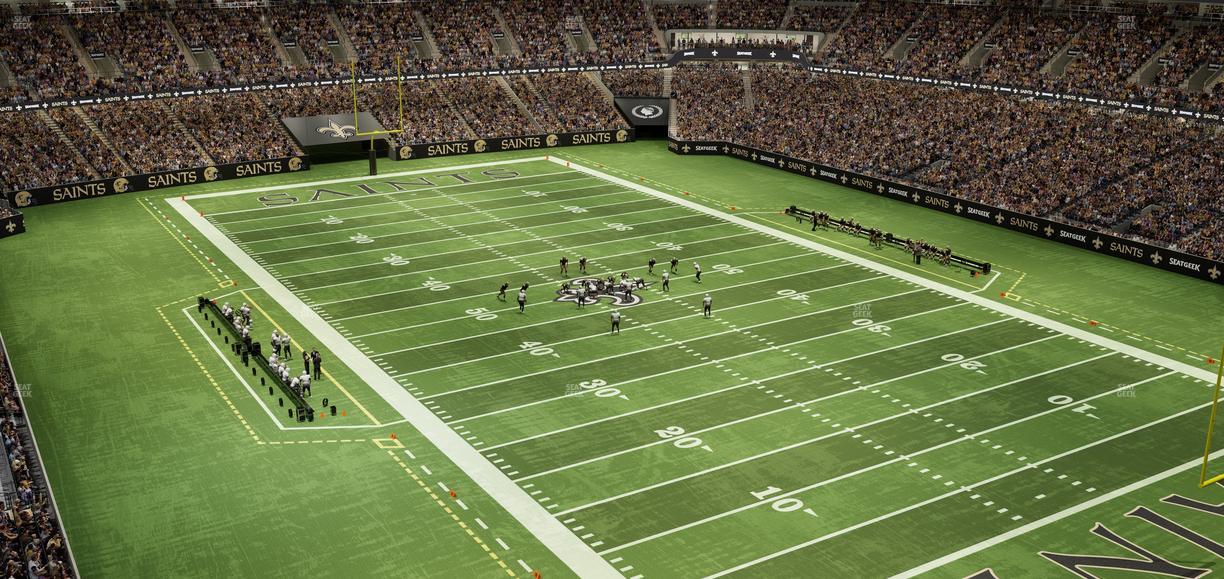 Caesars Superdome - Section 606 Seat View