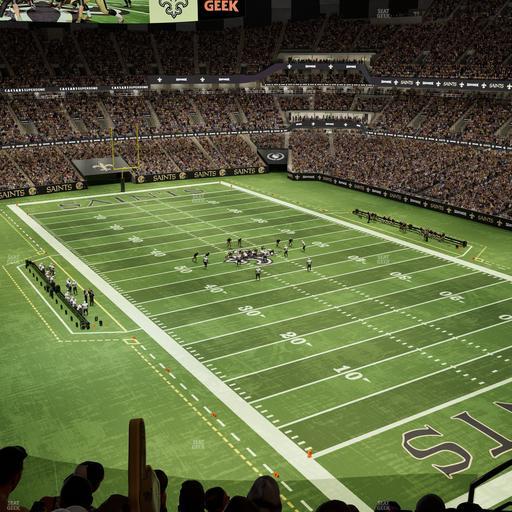 Caesars Superdome - Section 606 Seat View