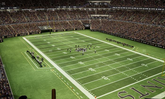 Caesars Superdome - Section 606 Seat View