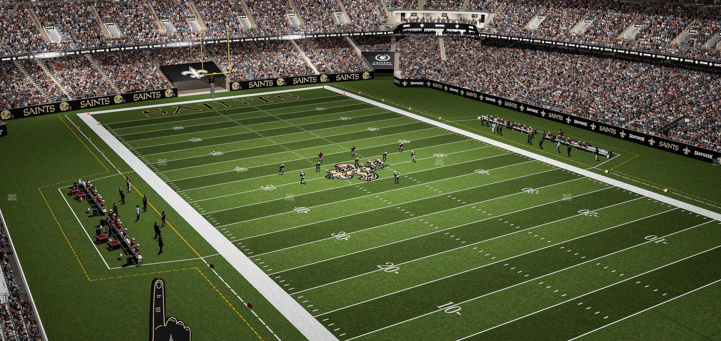 Caesars Superdome - Section 606 Seat View