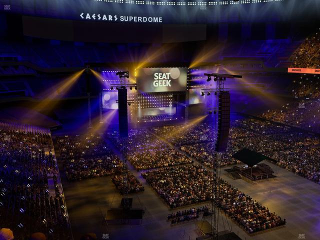 Caesars Superdome - Section 606 Seat View