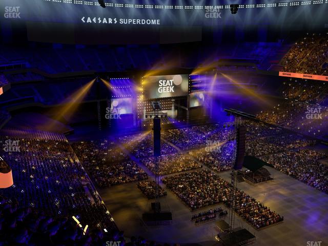 Caesars Superdome - Section 606 Seat View Caesars Superdome - Section 606 Seat View