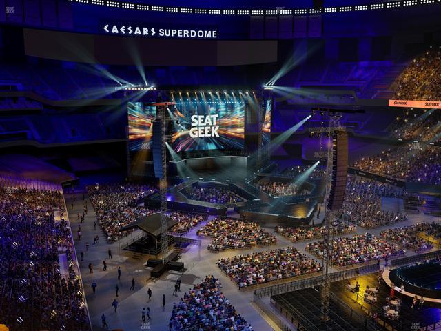 Caesars Superdome - Section 606 Seat View