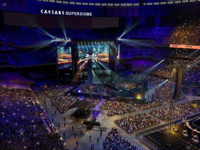 Caesars Superdome - Section 607 Seat View