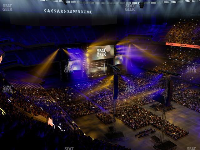 Caesars Superdome - Section 607 Seat View Caesars Superdome - Section 607 Seat View