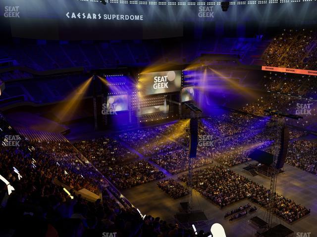 Caesars Superdome - Section 608 Seat View Caesars Superdome - Section 608 Seat View