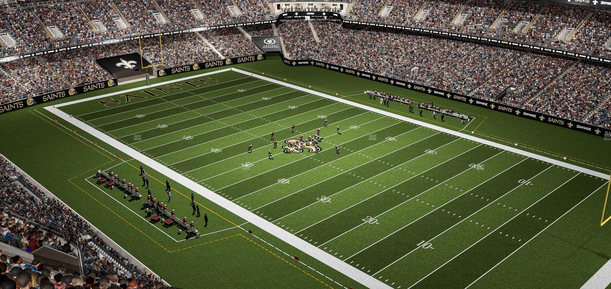 Caesars Superdome - Section 608 Seat View