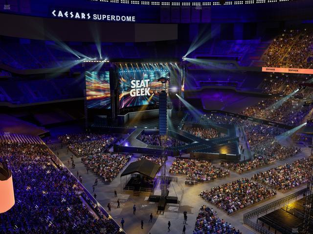Caesars Superdome - Section 608 Seat View