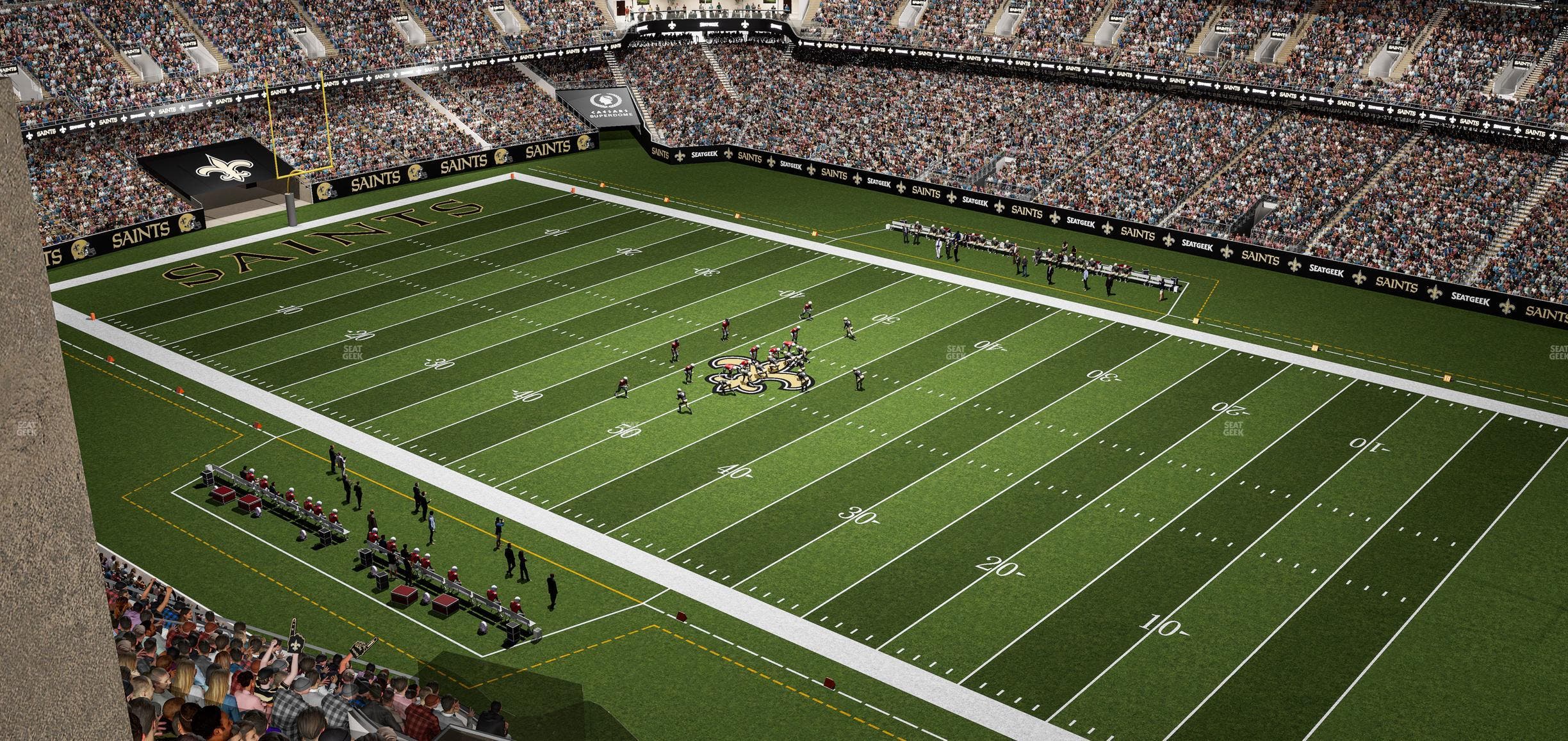 Caesars Superdome - Section 609 Seat View