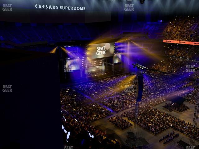 Caesars Superdome - Section 609 Seat View Caesars Superdome - Section 609 Seat View