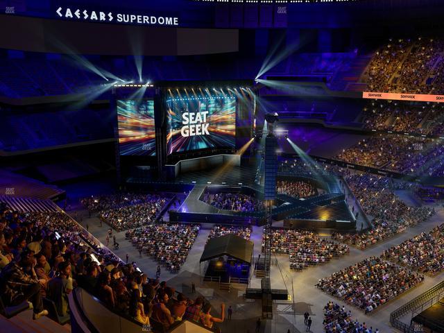 Caesars Superdome - Section 609 Seat View