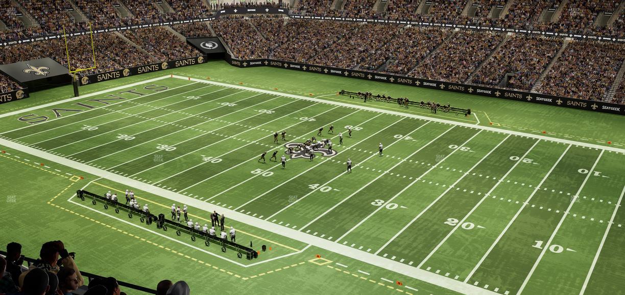 Caesars Superdome - Section 610 Seat View