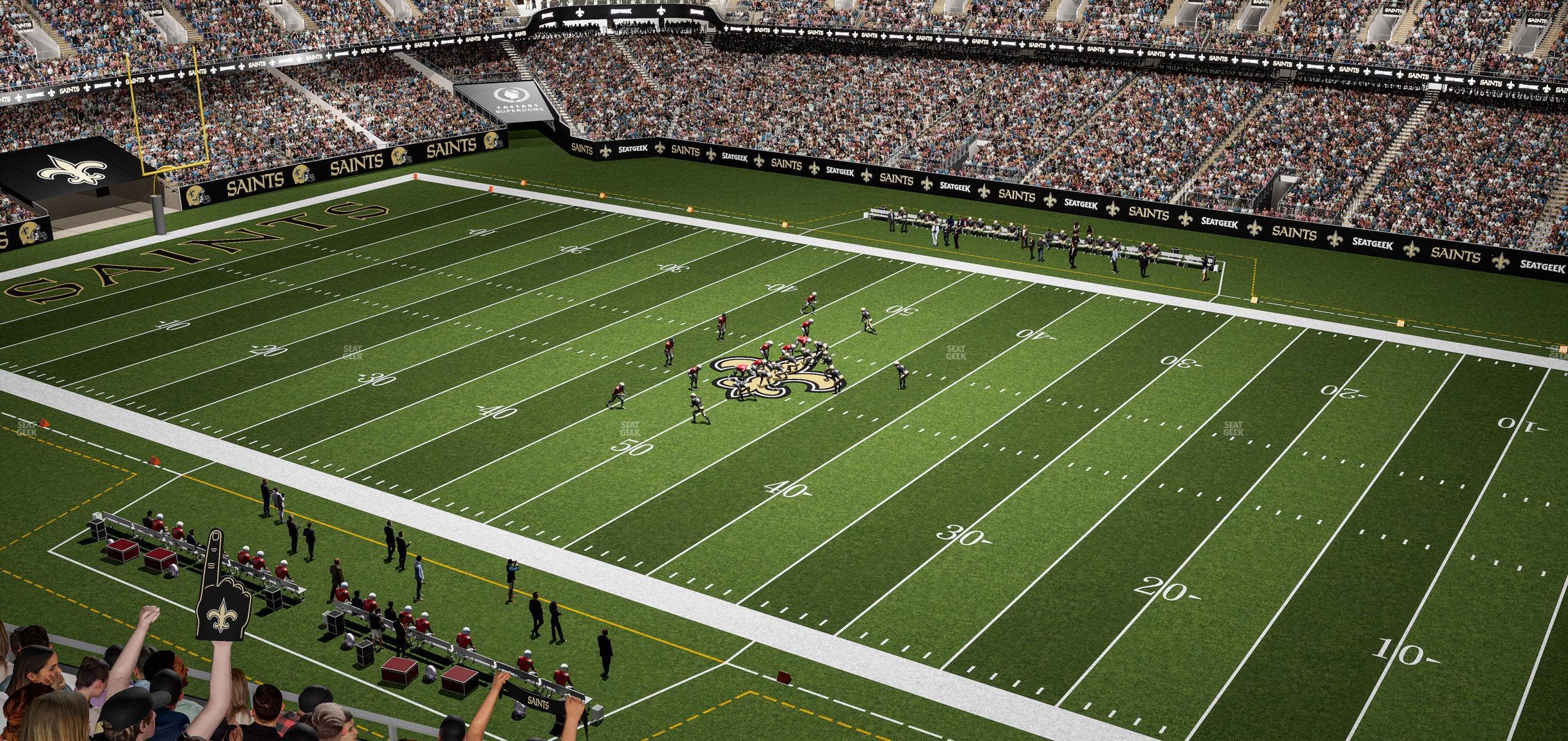 Caesars Superdome - Section 610 Seat View