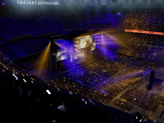 Caesars Superdome - Section 610 Seat View
