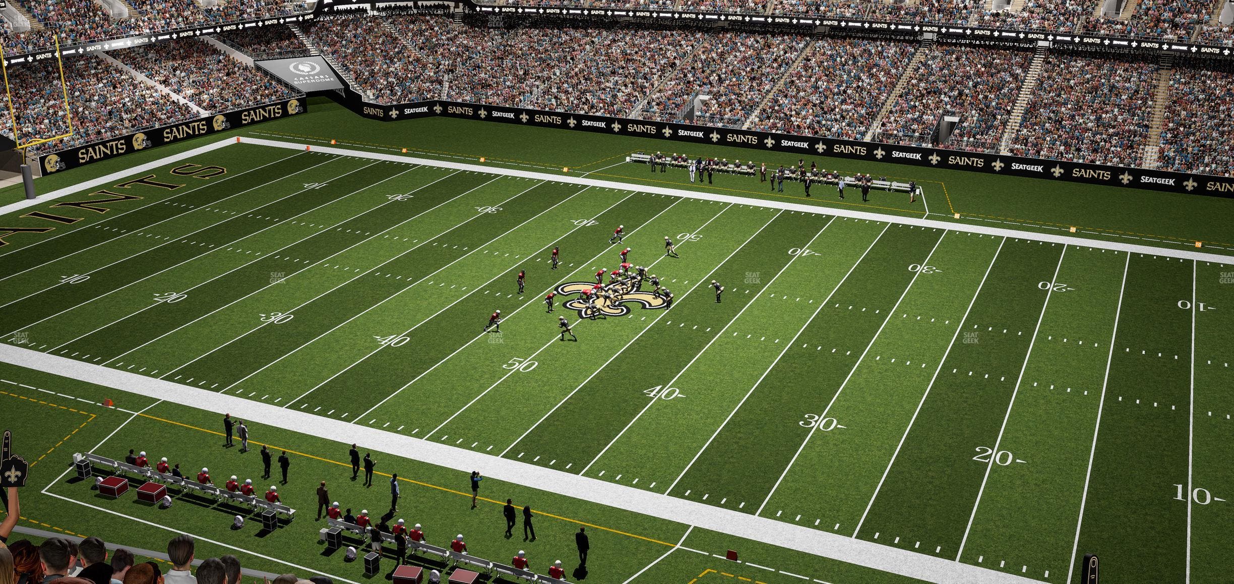 Caesars Superdome - Section 611 Seat View