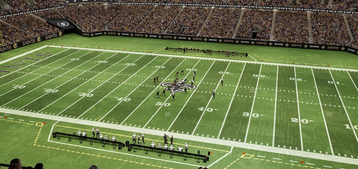 Caesars Superdome - Section 612 Seat View