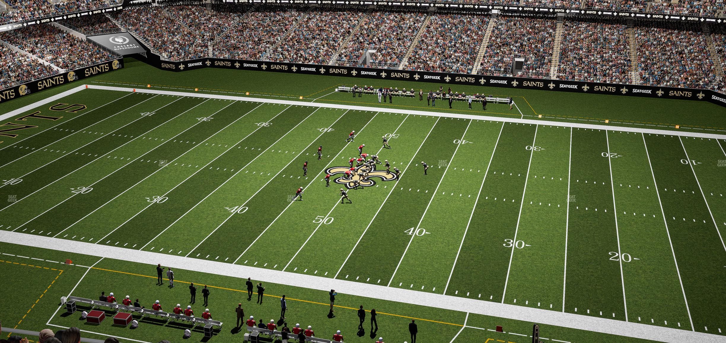 Caesars Superdome - Section 612 Seat View