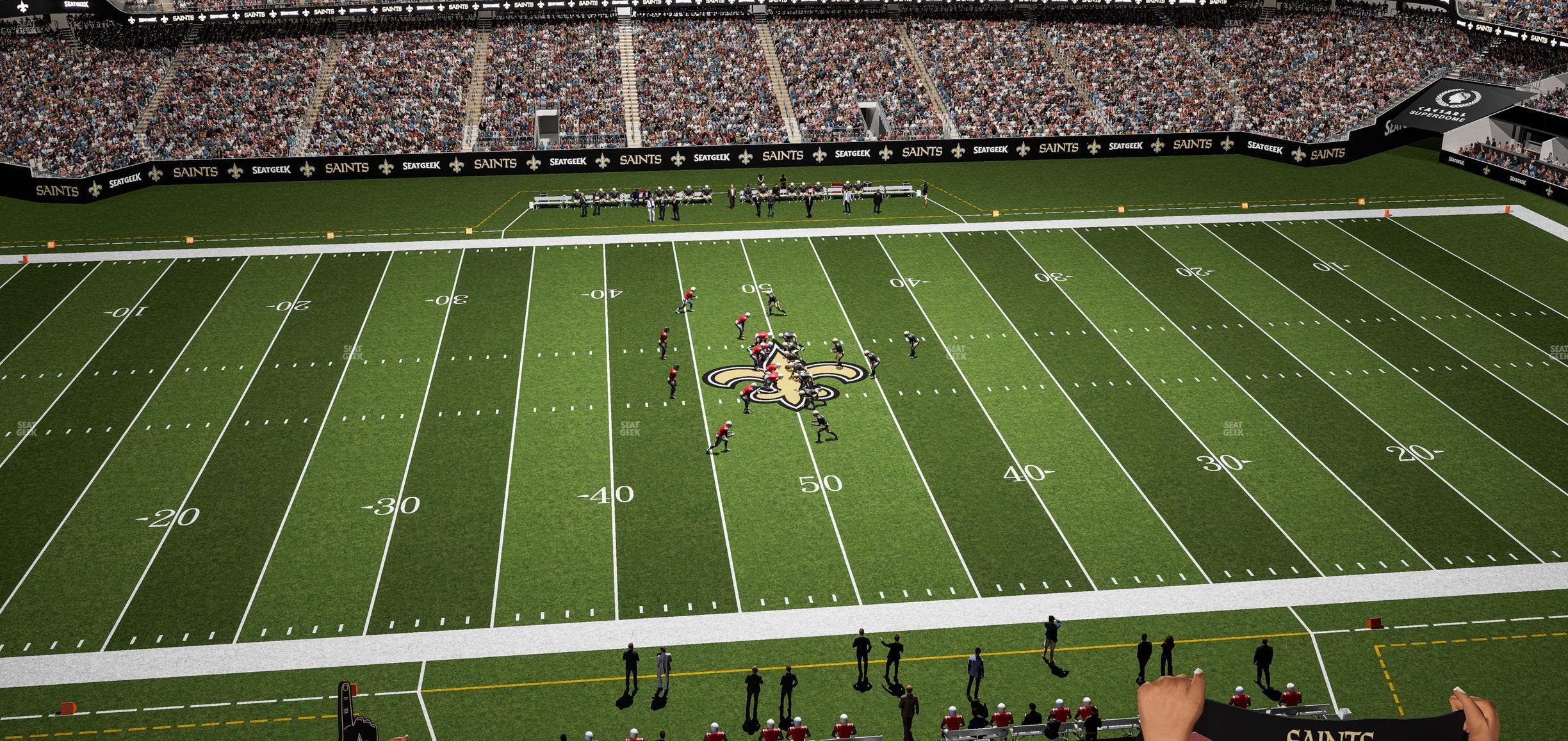 Caesars Superdome - Section 615 Seat View