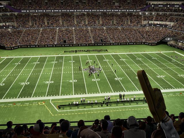 Caesars Superdome - Section 615 Seat View