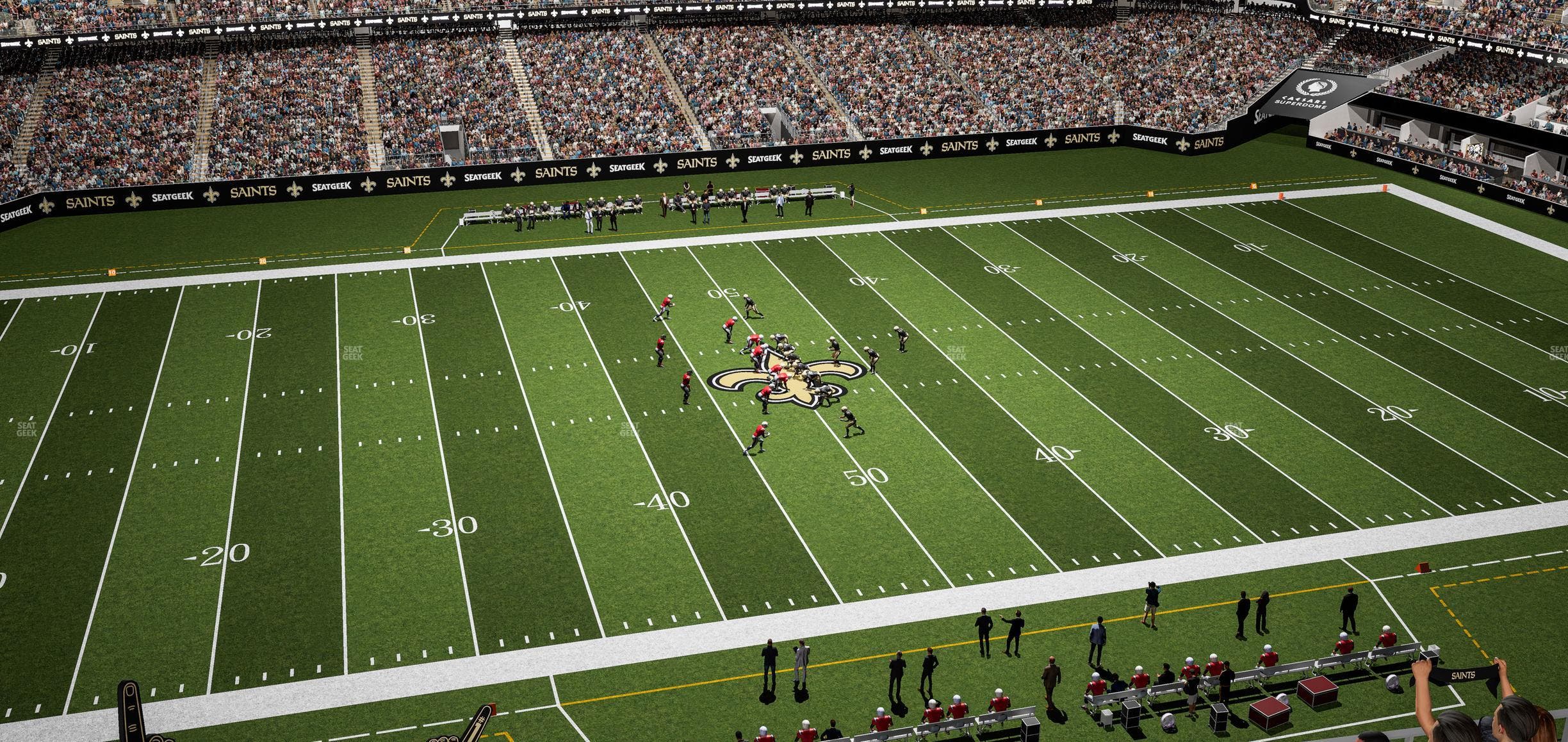 Caesars Superdome - Section 616 Seat View