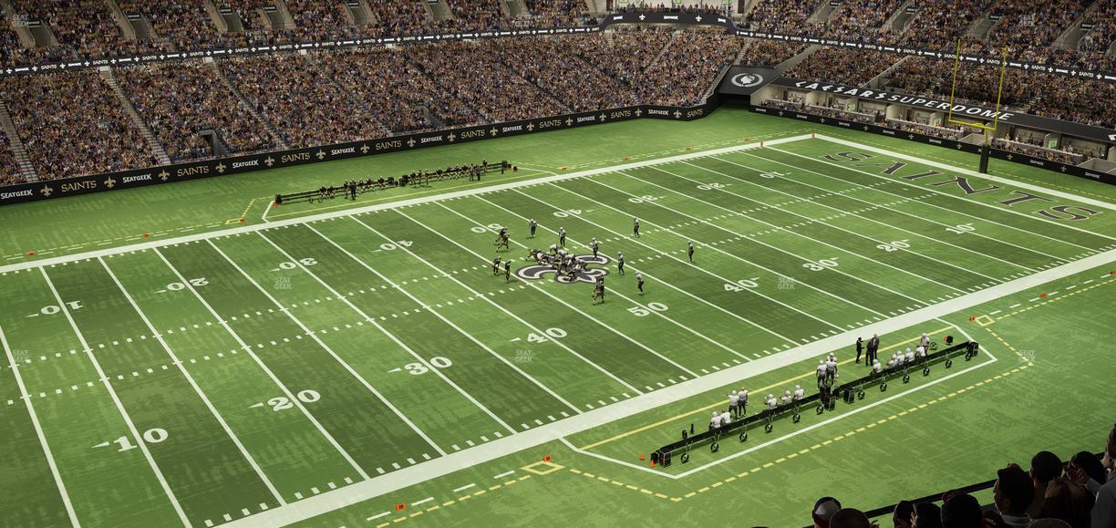Caesars Superdome - Section 618 Seat View