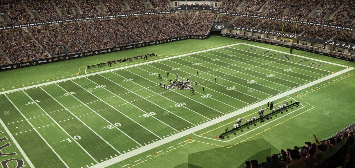 Caesars Superdome - Section 619 Seat View