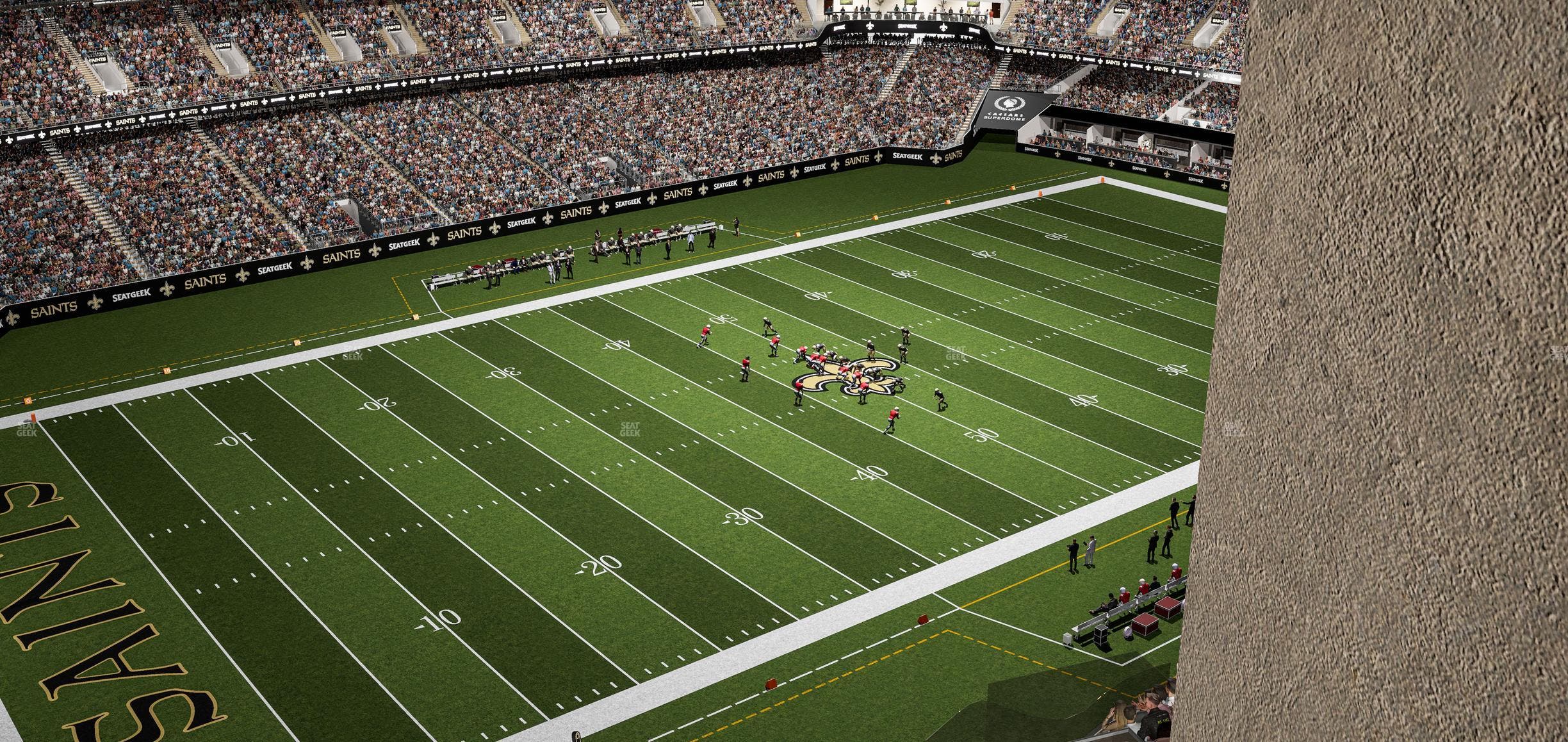 Caesars Superdome - Section 619 Seat View