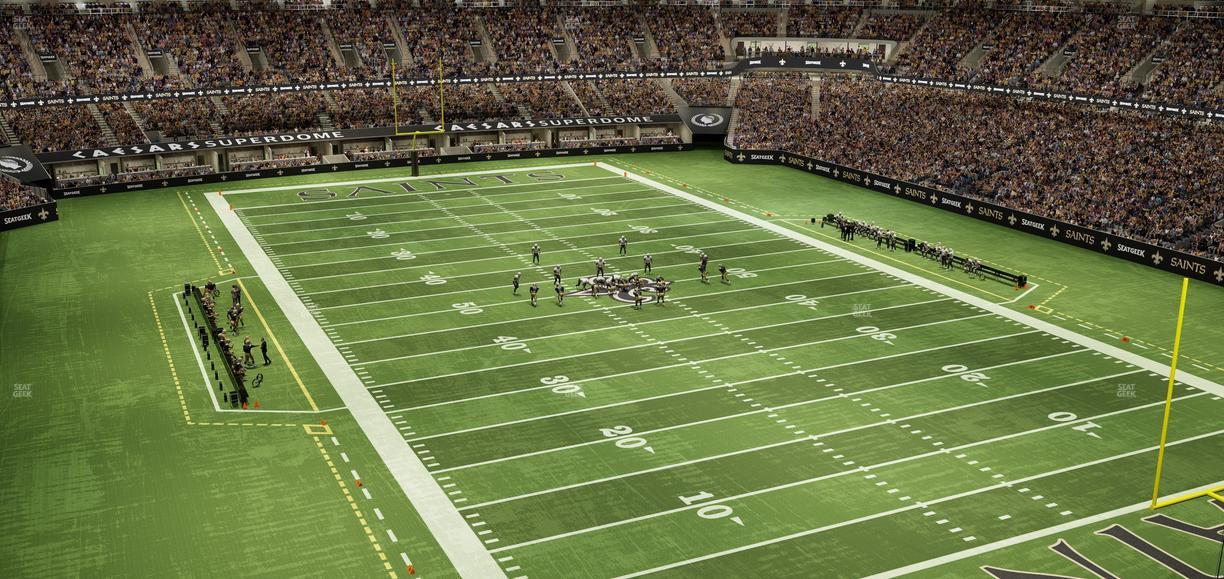Caesars Superdome - Section 631 Seat View