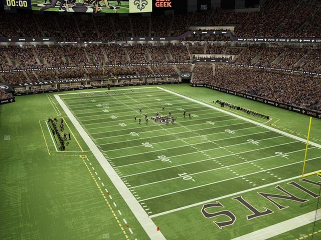 Caesars Superdome - Section 631 Seat View