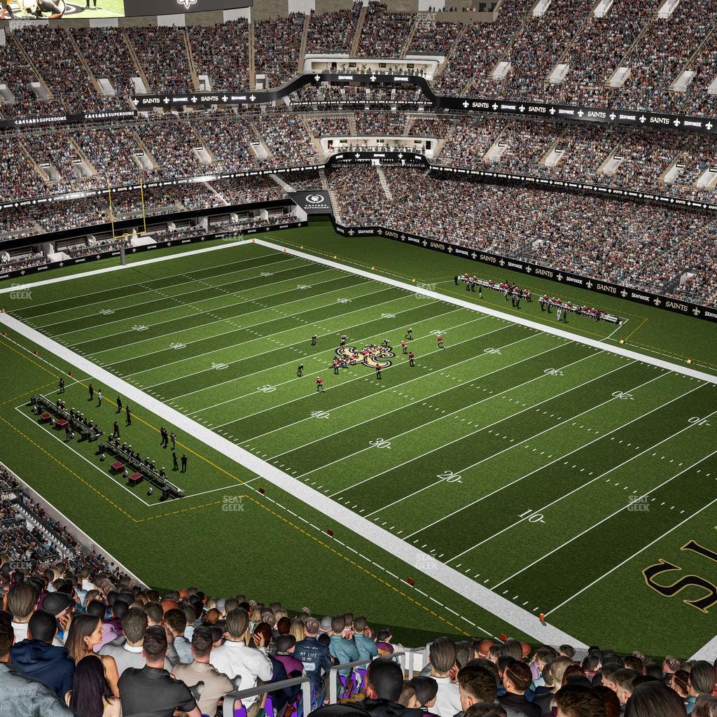 Caesars Superdome - Section 633 Seat View
