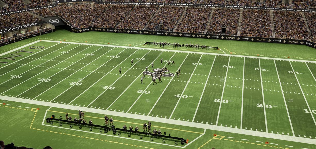 Caesars Superdome - Section 638 Seat View