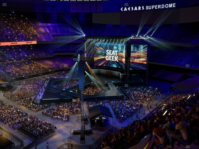 Caesars Superdome - Section 645 Seat View