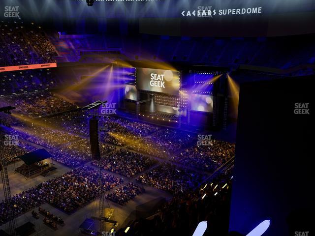 Caesars Superdome - Section 645 Seat View Caesars Superdome - Section 645 Seat View