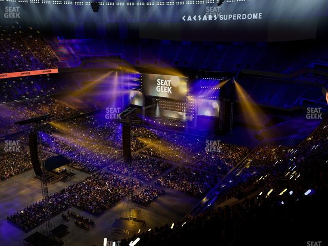 Caesars Superdome - Section 646 Seat View Caesars Superdome - Section 646 Seat View